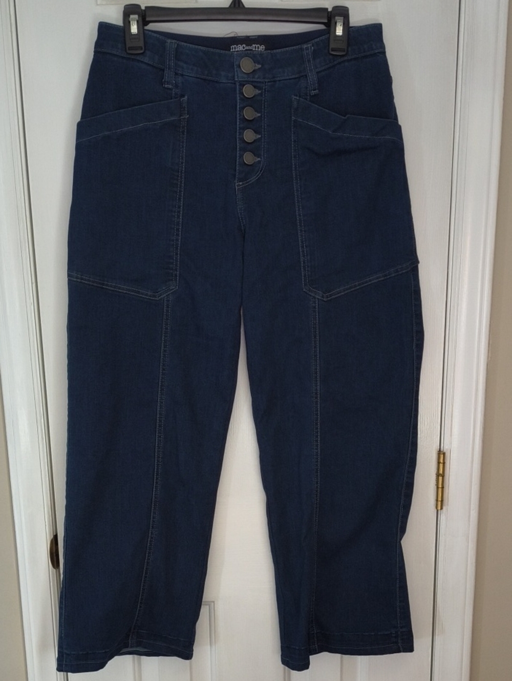 mac+me Dark Blue High Waist Wide Leg Jeans
